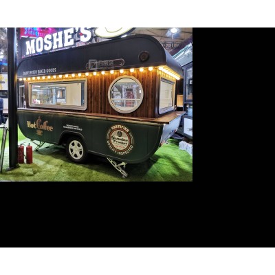 Electric Food Trailer Street Electric Smart Food Truck Bus Food Truck Trailer With Full Kitchen Vending Carts